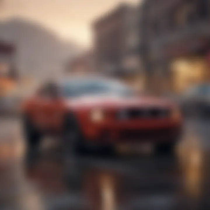High-performance 2010 Ford Mustang in action