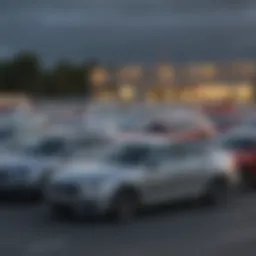 Exterior view of a diverse selection of used cars at Autobarn