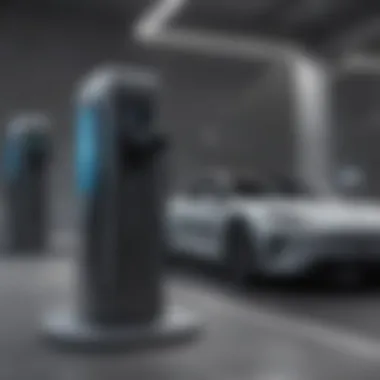 Charging station with multiple electric vehicles