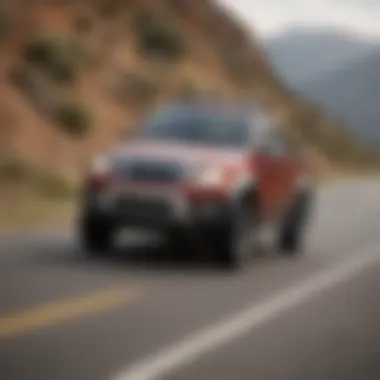 2010 Sport Trac Adrenalin in motion on a scenic road