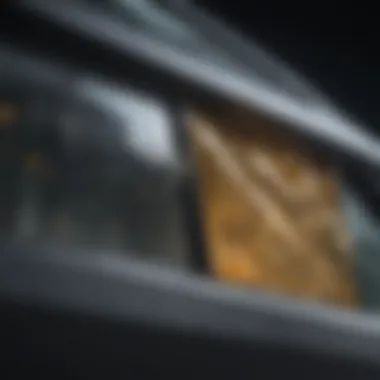 Repaired vs. Unrepaired Window Chips Comparison of repaired and unrepaired car window chips