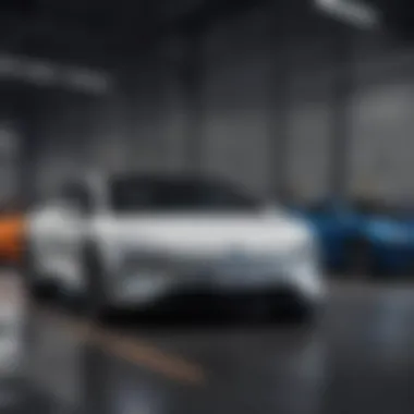 Diverse Electric Vehicle Models Diverse electric vehicle models showcasing innovation