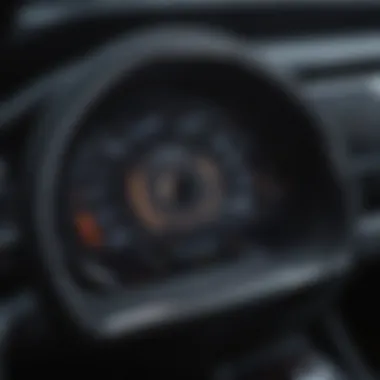 Modern Automotive Technology A close-up of a modern dashboard showcasing advanced technology features.