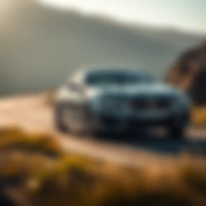 BMW xDrive Gran Coupe in motion demonstrating its performance capabilities on a winding road