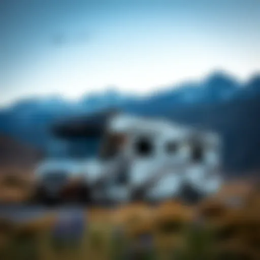A stunning Dutchmen RV parked in a picturesque Colorado landscape