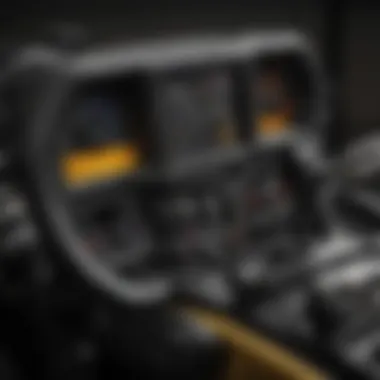 Can-Am ATV Dashboard Features Close-up of Can-Am ATV's advanced dashboard and controls
