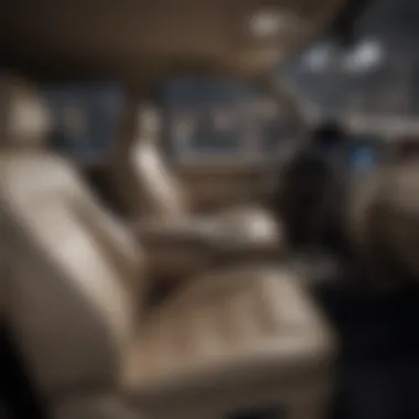 Interior of Ford Excursion highlighting luxurious features