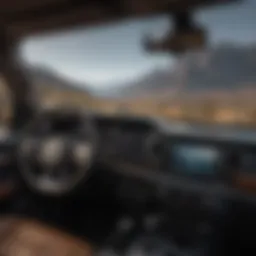 Luxurious dashboard view of the Jeep Gladiator Overland