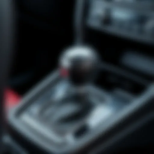 Close-up view of Volkswagen Jetta TDI manual transmission gear stick