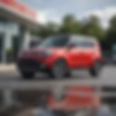 Kia Soul in front of a local dealership in Orlando