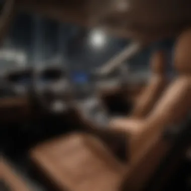 Interior of Lexus sedan highlighting luxury features