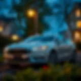 An enticing view of a Ford Fusion parked in a scenic Richmond neighborhood
