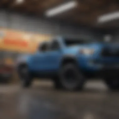 Dealership showcasing used Tacomas