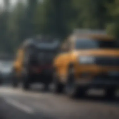 Comparison of Leading Towing SUV Models Comparison chart of different towing SUVs.