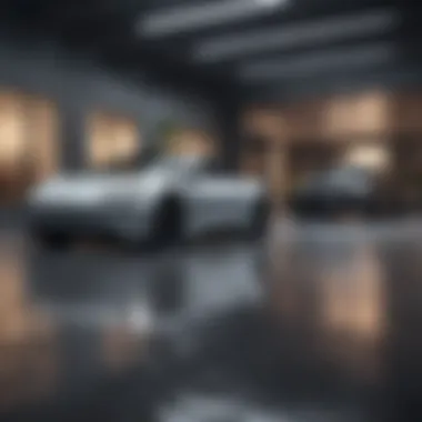 Showcasing Eco-Friendly Options Showroom featuring electric and hybrid vehicles