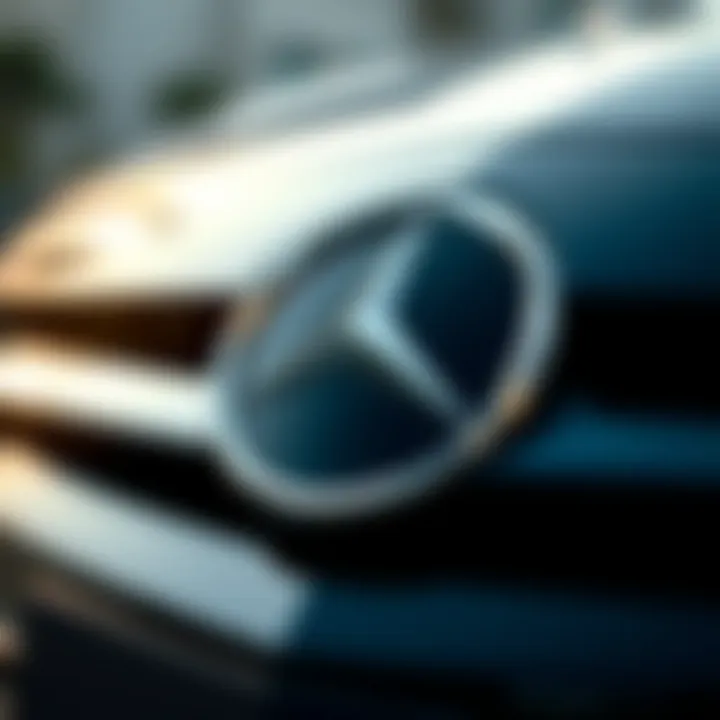 A close-up of the Mercedes Benz emblem symbolizing quality