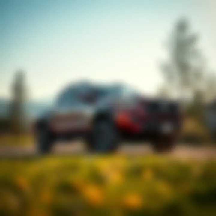 Toyota Tacoma Prerunner 4x4 parked in a scenic outdoor setting