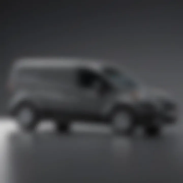 Side profile of the Ford Transit Connect displaying its sleek silhouette