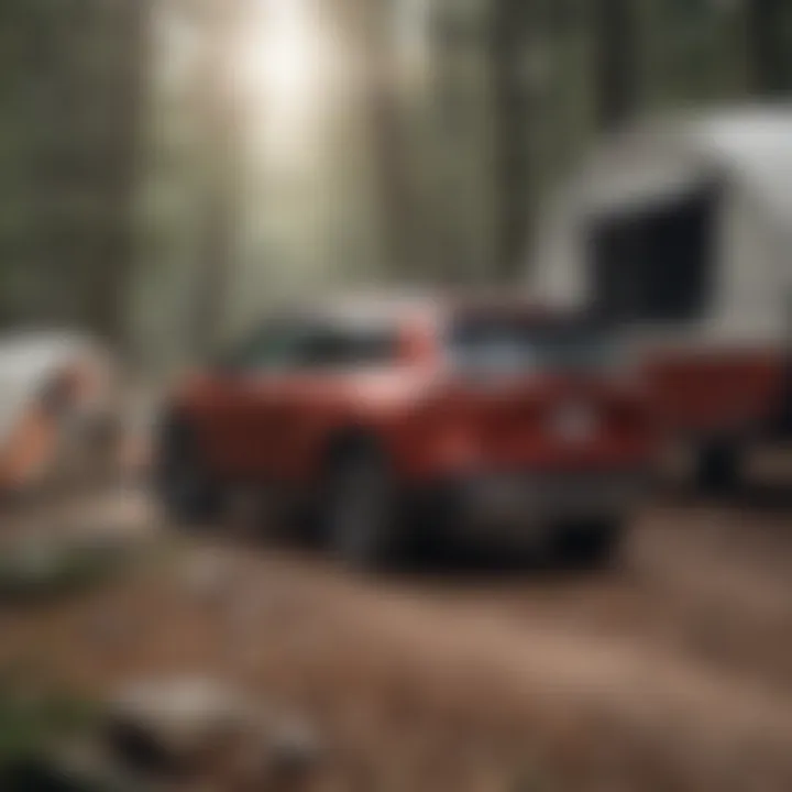 User enjoying the camping experience with the 2019 Forest River Cherokee Wolf Pup 18TO