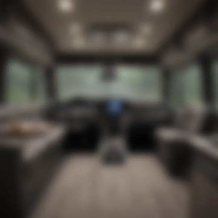 Interior layout of the 2019 Forest River Cherokee Wolf Pup 18TO highlighting living space