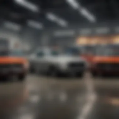 A range of used Ford vehicles displayed at a dealership in Austin