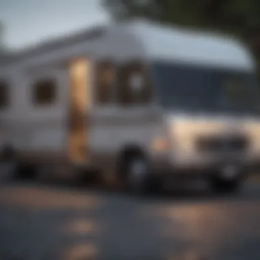 Comparison between an RV with a cover and one without