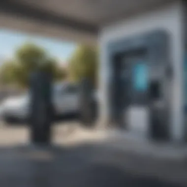 The Modern Charging Infrastructure for EVs Modern electric vehicle charging station