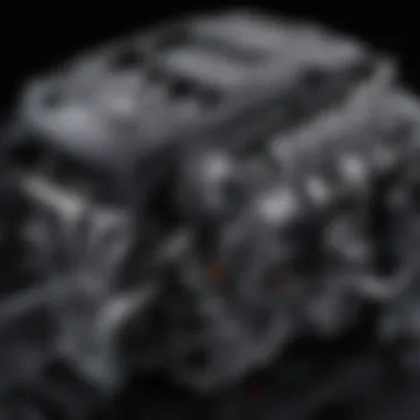 Close-up of Hyundai Ioniq Hybrid engine components