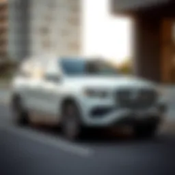 Elegant exterior design of the used Mercedes GLS SUV